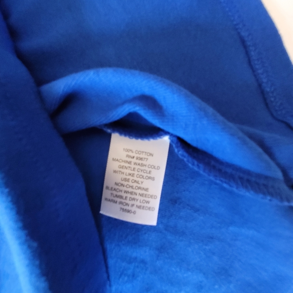 Cherokee Blue Fitted Cap Sleeve Tee - Picture 3 of 5